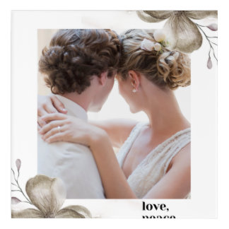 Love peace & joy  acrylic paint  print