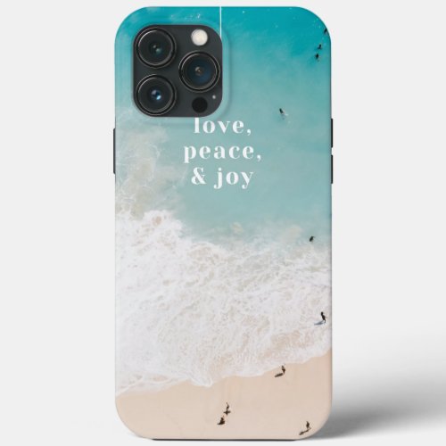Love peace joy iPhone 13 pro max case