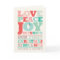 Love Peace Joy Kisses Color Typography Christmas