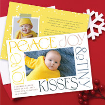 Love Peace Joy Tiny Kisses Baby's 1st Christmas