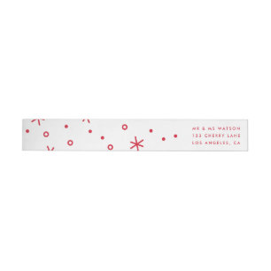 LOVE PEACE JOY to you Holiday Address Label