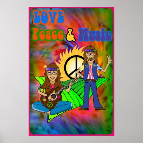 Love Peace  Music Poster