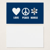 Love Peace Nurse (Front & Back)