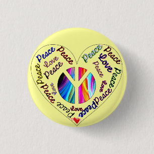 Love & Peace_ Pinback Button
