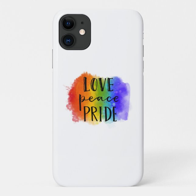 Love Peace Pride Case-Mate iPhone Case (Back)