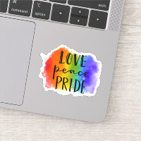 Love Peace Pride Sticker