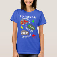 Love Peace Rocks Kindness  Rock Painting Graphic T-Shirt