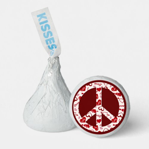 Love Peace Sign Hersheys Kisses