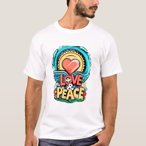 Love  peace  T_Shirt