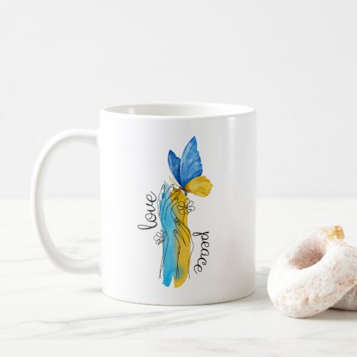 Love Peace Ukraine Coffee Mug