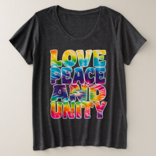LOVE PEACE UNITY. PLUS SIZE T-Shirt