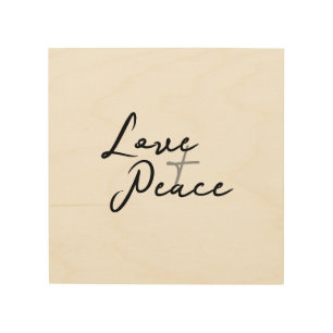 Love &Peace Wood Wall Art