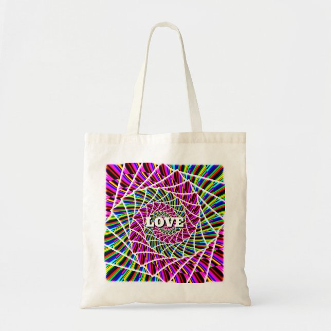 LOVE PEACE ( you may change the words ) Tote Bag (Front)