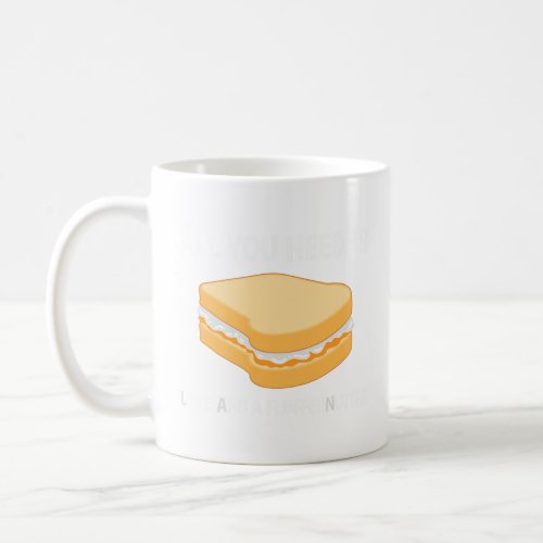 Love Peanut Butter Sandwich Fluffernutter  Coffee Mug