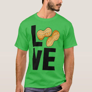 Love Peanuts Tasty Nutty Funny Gender Reveal Nuts T-Shirt