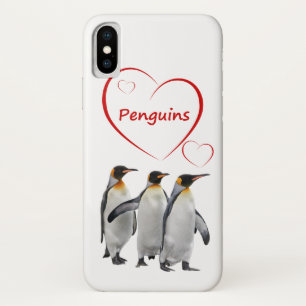 Love Penguins iPhone X Case (Choose Your Colour)