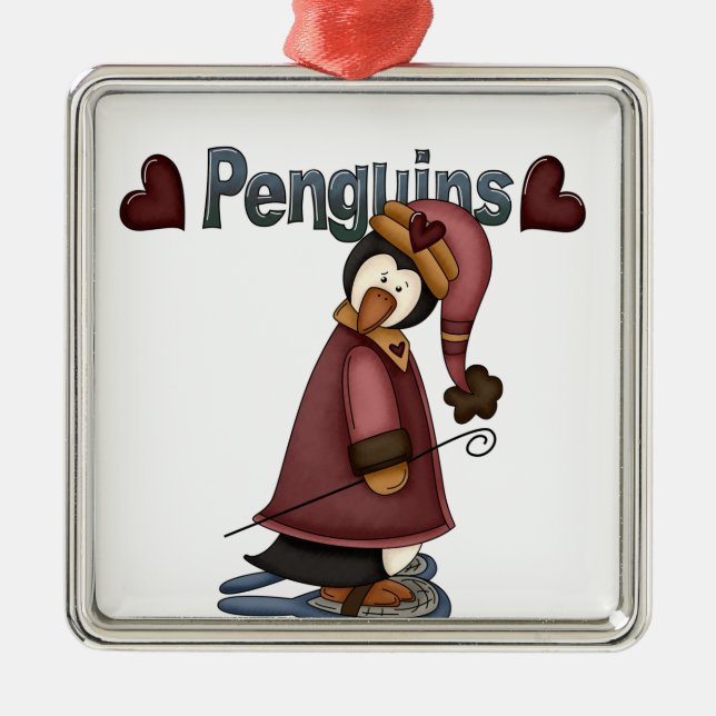 Love Penguins Keepsake Ornament (Front)