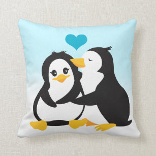 Love Penguins Pillow