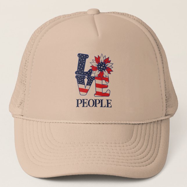Love People Trucker Hat (Front)