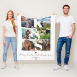 LOVE Personalized Custom Photo Collage Couple Fleece Blanket<br><div class="desc">LOVE Personalized Custom Photo Collage Couple</div>