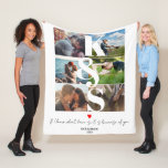 LOVE Personalized Custom Photo Collage Couple Fleece Blanket<br><div class="desc">LOVE Personalized Custom Photo Collage Couple</div>