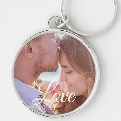 Love Personalized Photo Couples Key chain