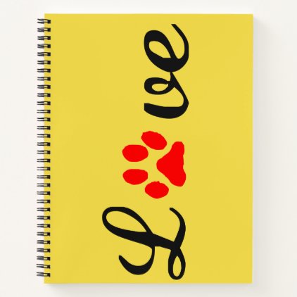 love pet Custom 8.5&quot; x 11&quot; Spiral Notebook