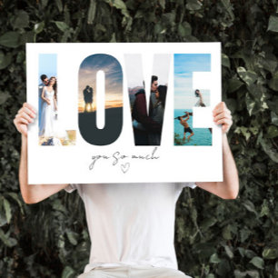 LOVE Photo Collage Greeting Card