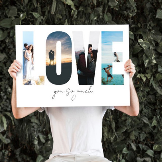 LOVE Photo Collage Greeting Card (Creator Uploaded)