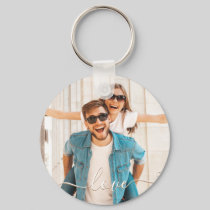 LOVE Photo Custom Keychain