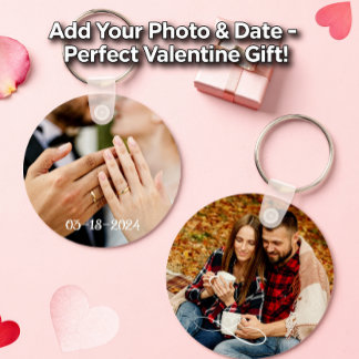 Love Photo Customizable Valentine Keychain