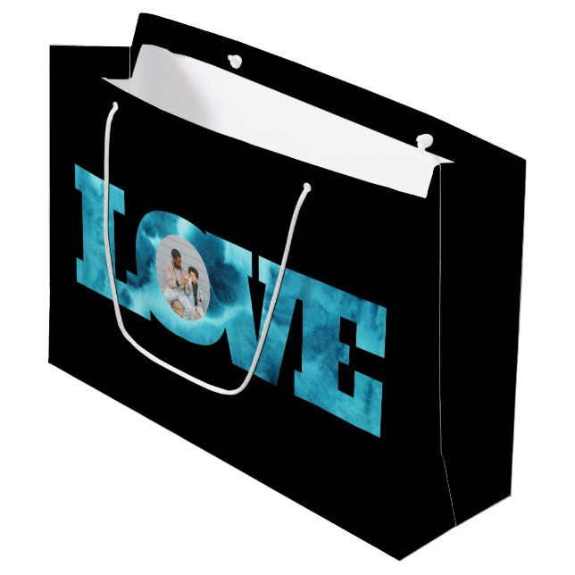 Love Photo Gift Bag (Front Angled)