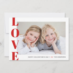 Love Photo Happy Valentine's Day  Holiday Card