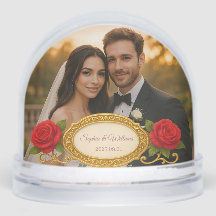Love Photo Keepsake Elegant Rose Floral Memories