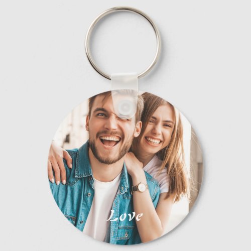 Love Photo Simple Keychain