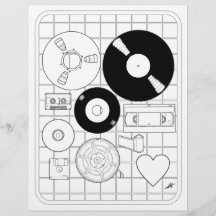 Love Physical Media - Coloring Page