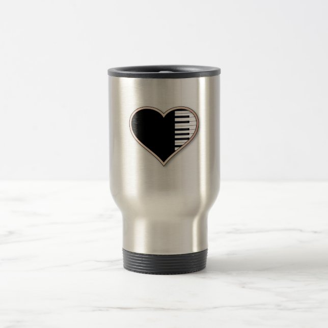 Love Piano Travel Mug (Center)