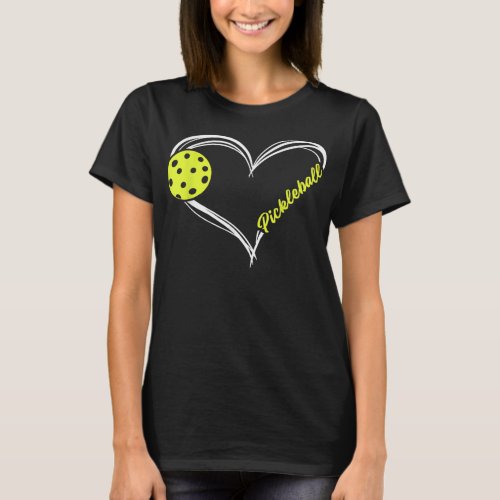 Love Pickleball _ cute pickleball match I love pi T_Shirt