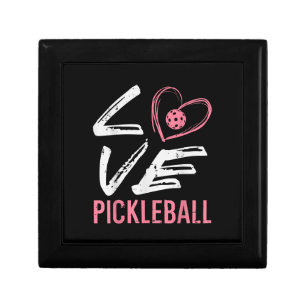 Love Pickleball Heart Pickle Ball Women Girls Kids Gift Box