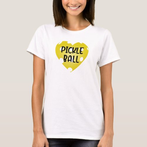Love Pickleball Heart T_Shirt