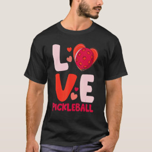 Love Pickleball Heart Valentines For Player Kids G T-Shirt