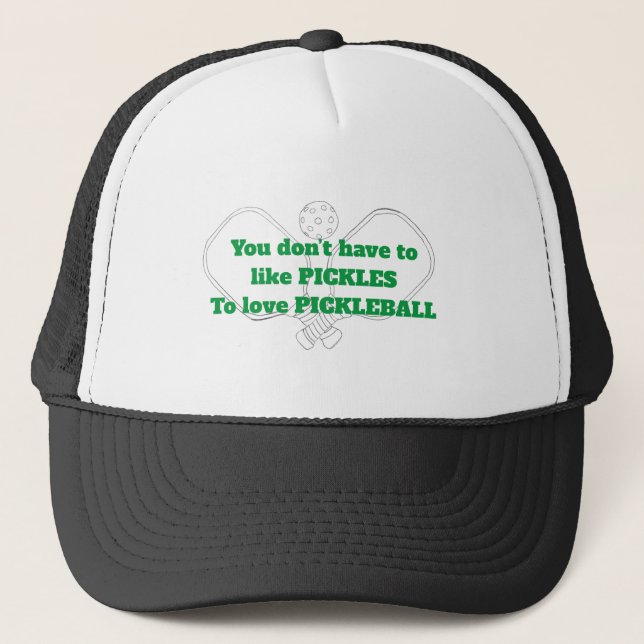 Love pickleball trucker hat (Front)