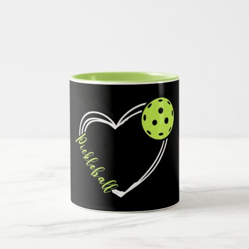 Love Pickleball Women Two_Tone Coffee Mug
