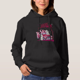 Love Pickup Truck Valentines Adorable Couple Poodl Hoodie