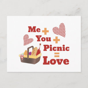 Love Picnic Postcard
