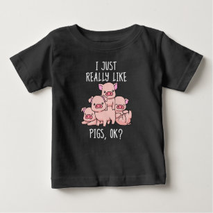 Love Pig Gift Women Pig Gifts Swine Cute Pig Baby T-Shirt