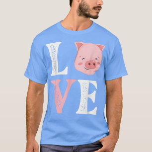 Love Pigs - Pig Enthusiast Pig Farming Piglet Bree T-Shirt