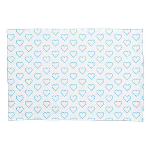 Love Pillow Case with Hearts - Choose Colors