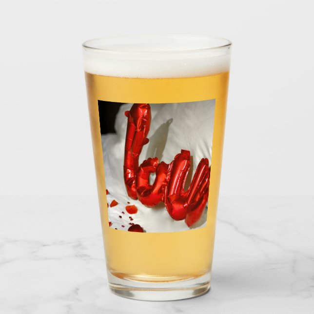 LOVE PILLOW GLASS (Front Filled)