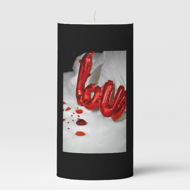 LOVE PILLOW PILLAR CANDLE (Front)